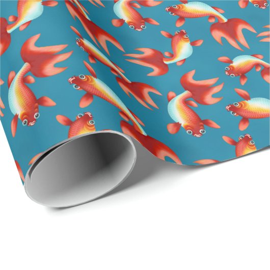 Koi Fish Cadeaupapier (Rol Hoek)