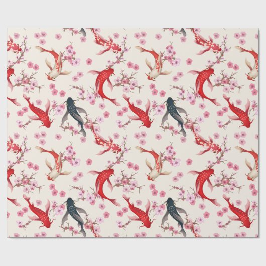 Koi Fish Cadeaupapier (Vlak)