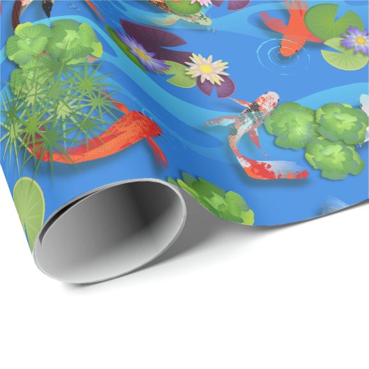Koi Fish Cadeaupapier (Rol Hoek)