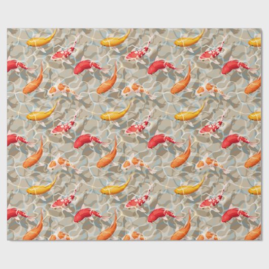 Koi Fish Cadeaupapier (Vlak)