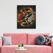 Koi Fish Canvas Afdruk (Insitu (Woonkamer))
