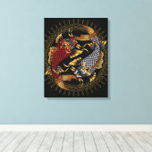 Koi Fish Canvas Afdruk (Insitu (Houten vloer))