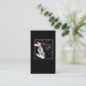 Koi Fish Cherry Blossom Japanse karp Visitekaartje (Staand voorkant)