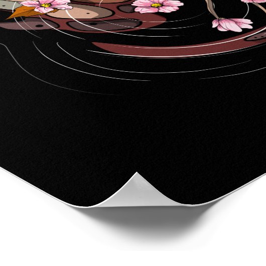 Koi Fish Cherry Blossom Poster (Hoek)