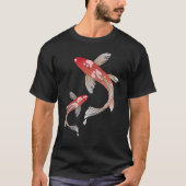 Koi Fish Chinese Yin & Yang T-shirt (Voorkant)