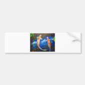 Koi Fish Cloud Reflections Bumpersticker (Voorkant)