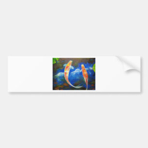 Koi Fish Cloud Reflections Bumpersticker