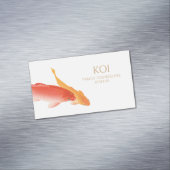 Koi Fish Counselor and Therapist counseling Magnetisch Visitekaartje (Voorbeeld)