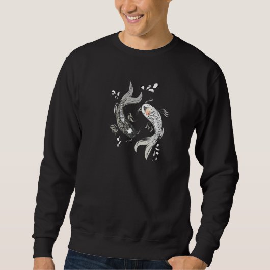 Koi Fish Dad Idea Ying and Yang Trui (Voorkant)