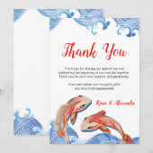 KOI FISH DANK JOU CARD KAART (Voorkant / Achterkant)