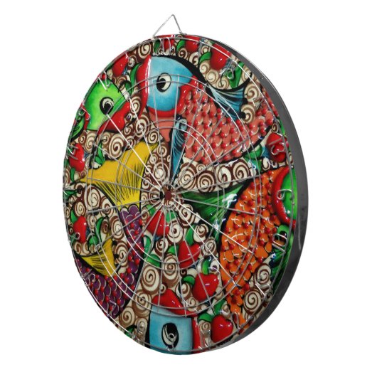 Koi Fish Dartbord (Voorkant Rechts)