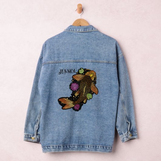 Koi Fish Denim Jacket (Hangar)