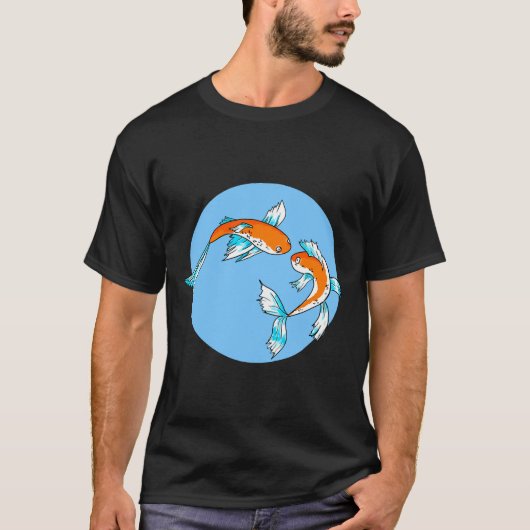 Koi Fish Digital Art T-shirt (Voorkant)