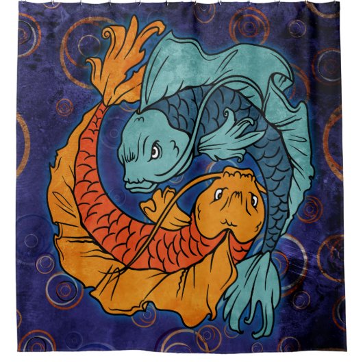 Koi Fish Douchegordijn (Voorkant)