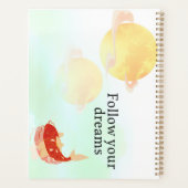Koi Fish Dream Quote Art Print – "Follow Your Drea Planner (Achterkant)