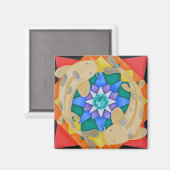 Koi Fish en Lotus Magnet (Voorkant / Achterkant)