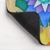Koi Fish en Lotus Mousepad Muismat (Hoek)