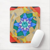 Koi Fish en Lotus Mousepad Muismat (Met muis)