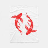 Koi Fish Fleece Deken (Voorkant)
