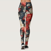 Koi Fish Floral Leggings (Achterkant)