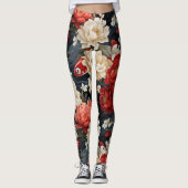 Koi Fish Floral Leggings (Voorkant)
