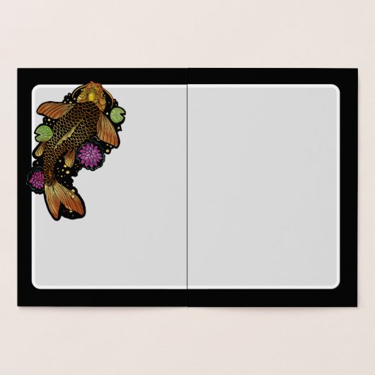 Koi Fish Folie Kaarten (Binnen)