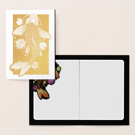 Koi Fish Folie Kaarten (Display)