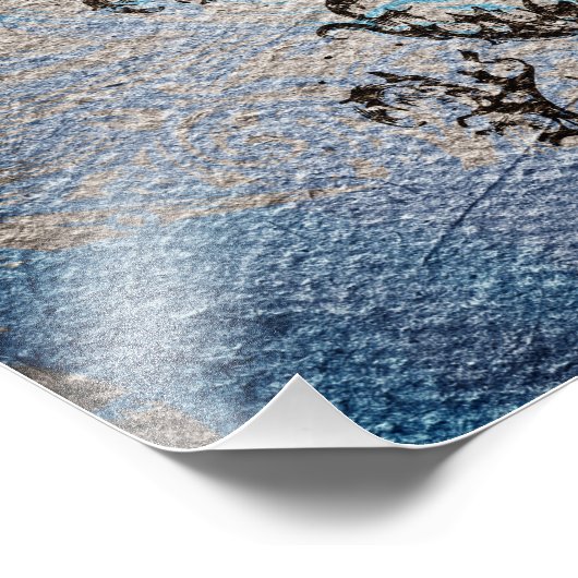 Koi Fish Foto Afdruk (Hoek)