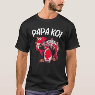 Koi Fish Gift for Dad Mannen Japan Koi Carp Fishin T-shirt