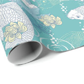Koi Fish Gift Wrapping Paper Cadeaupapier (Rol Hoek)