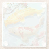 Koi Fish Glazen Onderzetter (Achterkant)