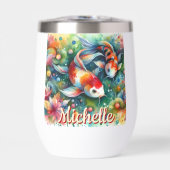 Koi Fish grillige Waterverf gepersonaliseerd (Voorkant)