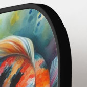 Koi Fish grillige Waterverf gepersonaliseerd Pickleball Paddle (Links Detail)