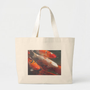 Koi Fish Grote Tote Bag