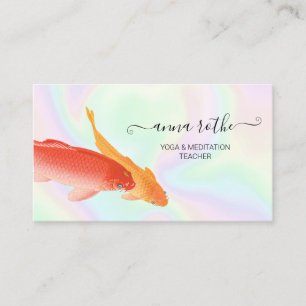 Koi Fish Holographic Visitekaartje
