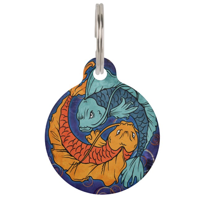 Koi Fish Huisdierpenning (Voorkant)