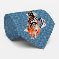 Koi Fish-illustraties op blauwe golflengte