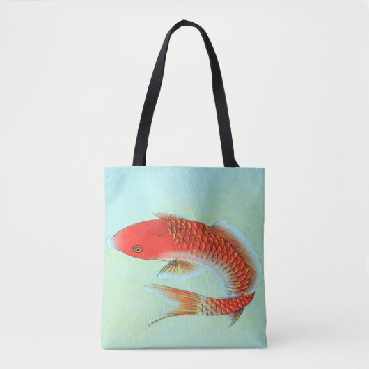 Koi Fish Illustration Canvas tas (Voorkant)