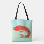 Koi Fish Illustration Canvas tas (Achterkant)
