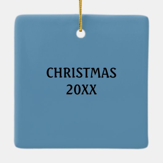 Koi Fish Illustration Oranje and Blue Personalized Keramisch Ornament (Achterkant)