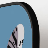 Koi Fish Illustration Oranje and Blue Personalized Pickleball Paddle (Links Detail)