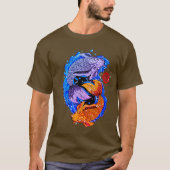 Koi Fish Illustration T Shirt Design (Voorkant)