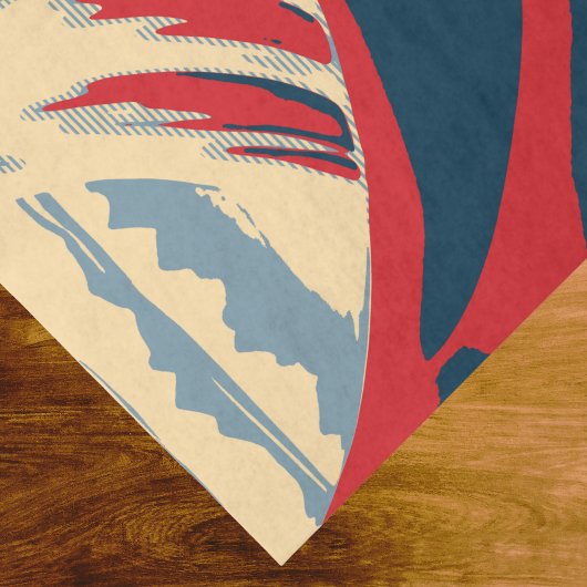 Koi Fish in Great Wave Style with Red Navy Blue Tissuepapier