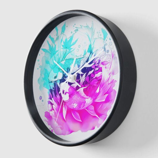 Koi Fish in roze en blauw (Hoek)