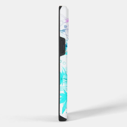 Koi Fish in roze en blauw iPhone Hoesje (Rechterkant)