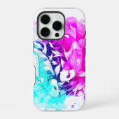 Koi Fish in roze en blauw iPhone Hoesje (Achterkant)