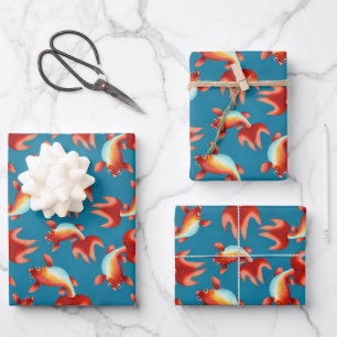 Koi Fish Inpakpapier Vel