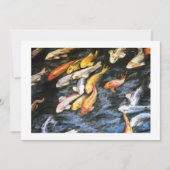 Koi Fish Invitation Kaart (Voorkant)