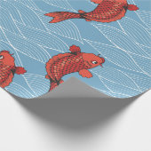 KOI FISH JAPANESE Wrappelpapier Cadeaupapier (Hoek)
