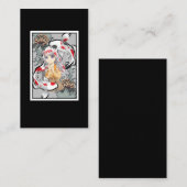 Koi Fish Japans esthetisch anisme otaku Girl Visitekaartje (Voorkant / Achterkant)
